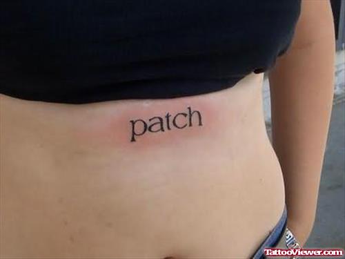 Patch Tattoo On Waist