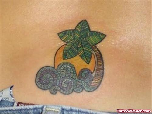 Tree Tattoo On Back Waist
