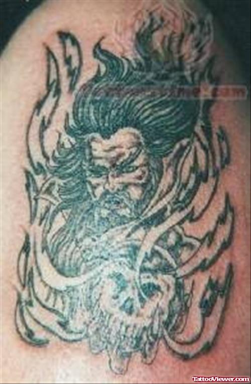 Angry Warrior Tattoo