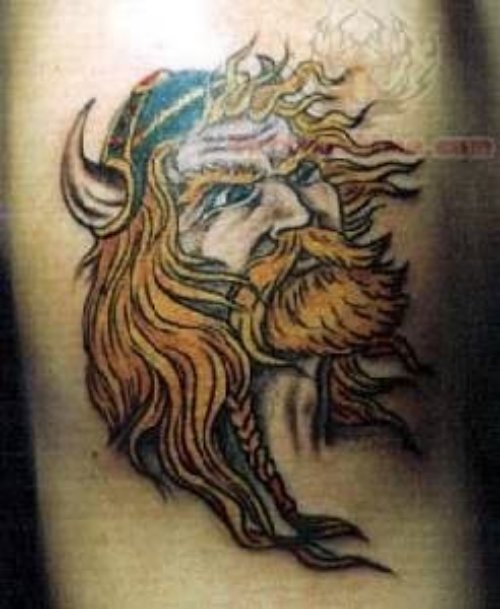 Long Hairs Warrior Tattoo