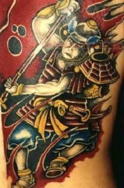 Warrior Cartoon Tattoo