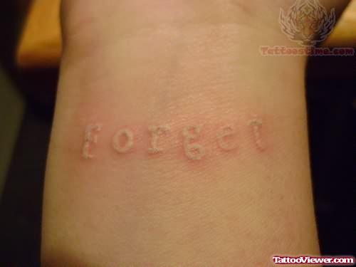 Cool Forget White Ink Tattoos