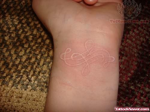Tumblr White Ink Tattoo For Wrist