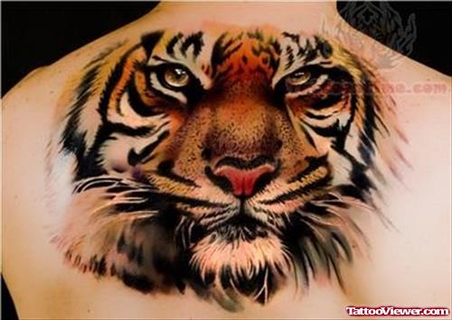 Wildlife Tiger Head Tattoo