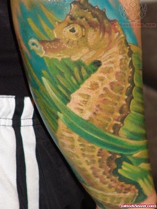 Seahorse Wildlife Tattoo