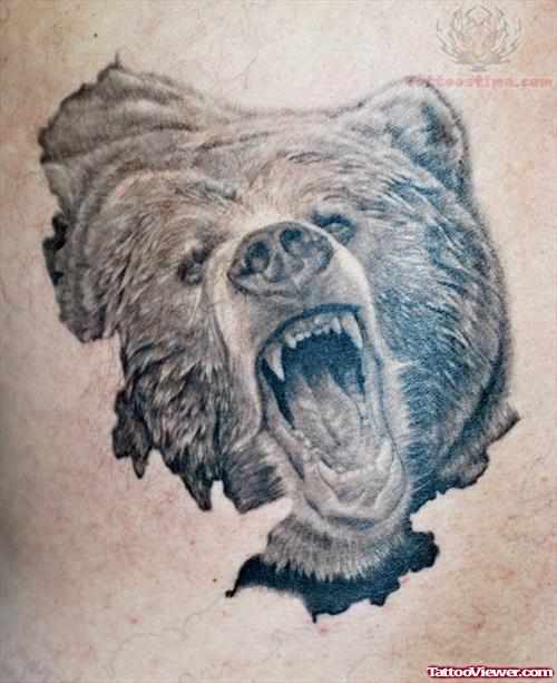 Grizzly Bear Wildlife Tattoo
