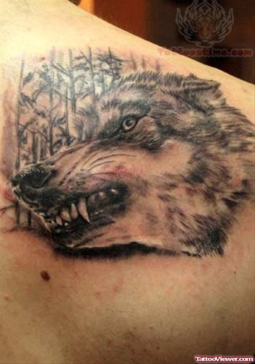 Wild Wilf Head Tattoo