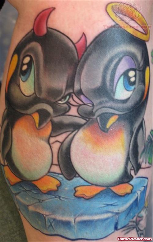 Penguin Wildlife Tattoo