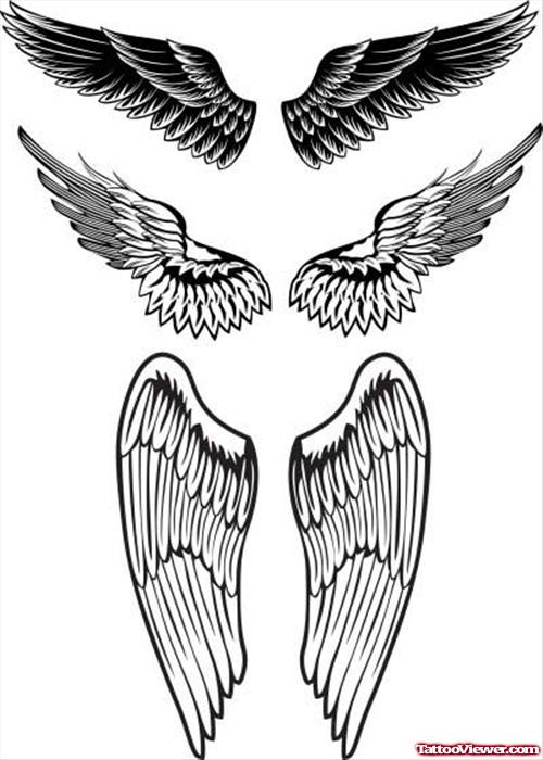 angel wings Tattoos Deigns For Men