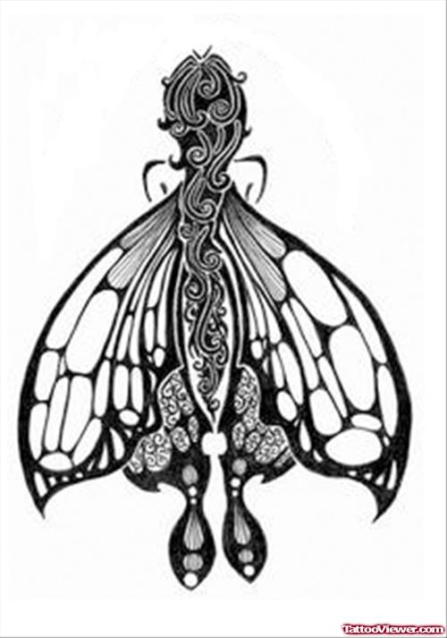 Butterfly Wings Tattoos Design