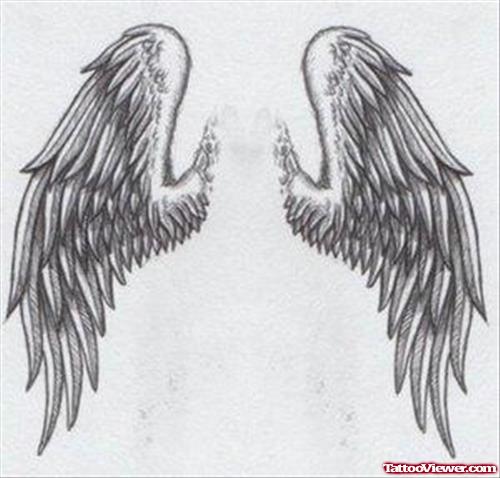 Attractive Angel Wings Tattoo Designs