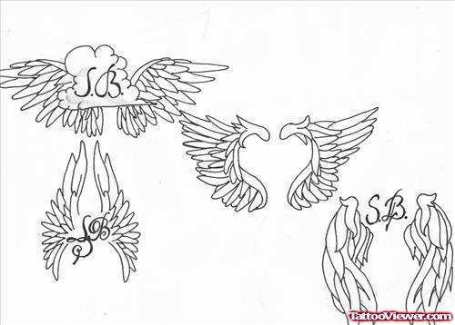Unique Wings Tattoos Designs