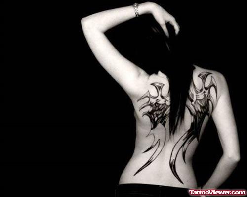 Girl With Wings Tattoo