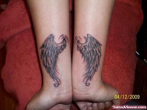 Nice Wings Tattoos On Wrists