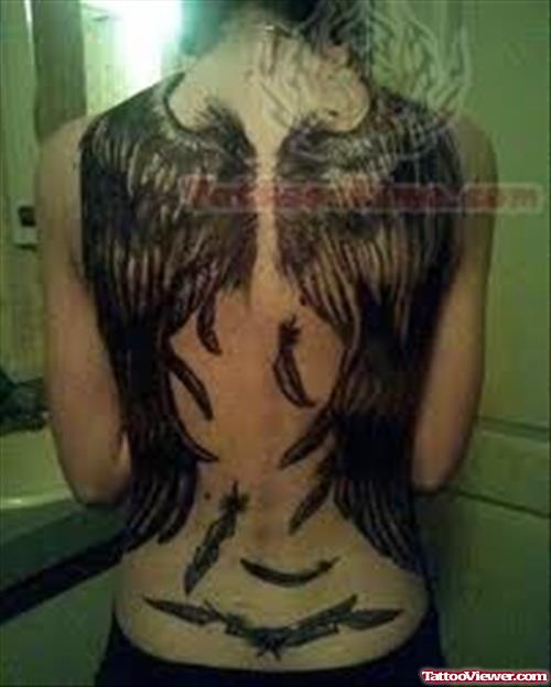 Back Body Wings Tattoos