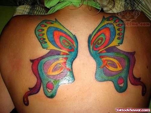 Colorful Butterfly Tattoo