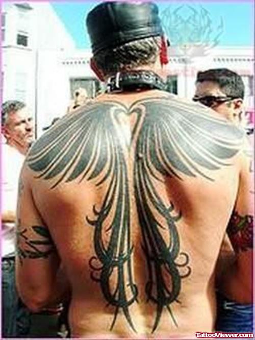 Stylish Back - Wings Tattoo
