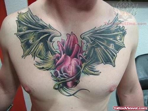 Colorful Wings Tattoo