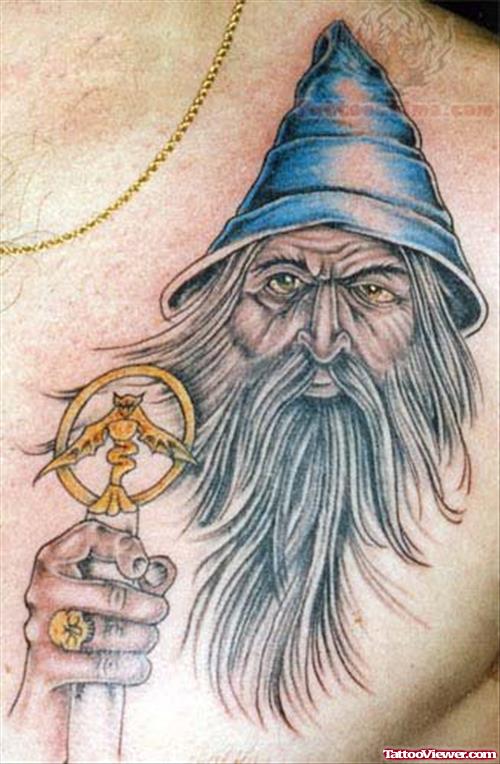 Wizard Tattoo For Chest