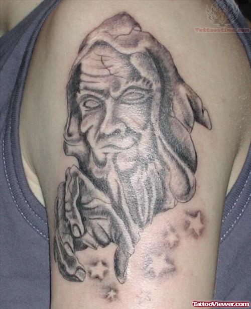 Wizard And Stars Tattoos