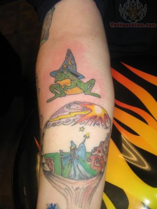 Wizard Tattoo On Bicep