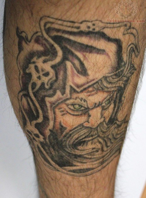 Large Wizard Tattoo