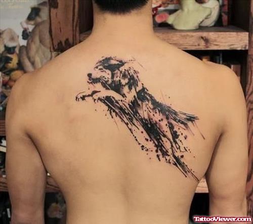 Wolf Tattoo On Back