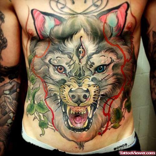 Wolf Tattoos On Body