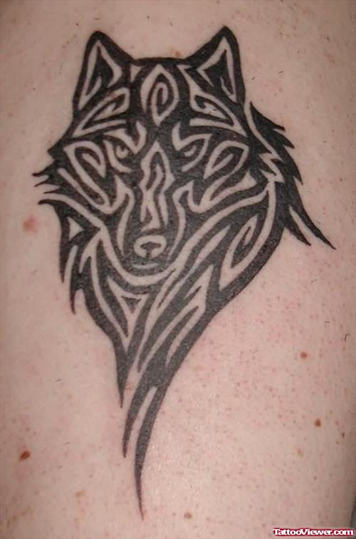 Tribal Wolf Tattoo Body Art