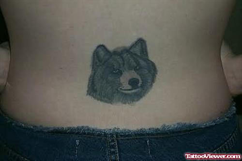 The Wolf Tattoo On Back Waist