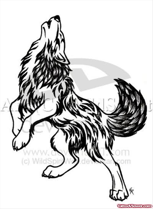 Wolf Tattoo Design Picture