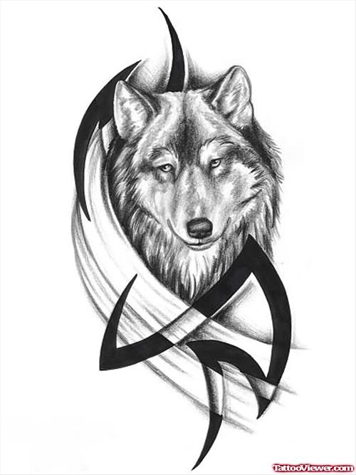 Wolf Tattoos Tribal Picture