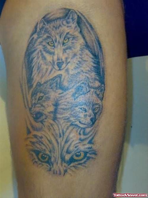 Wolf Watching You Tattoo