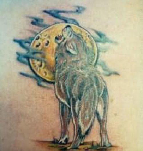 Haunted Night - Wolf Tattoo