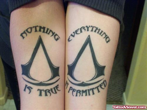 Nothing Is True, Everything Is Permitted Women Tattoos On Forearm