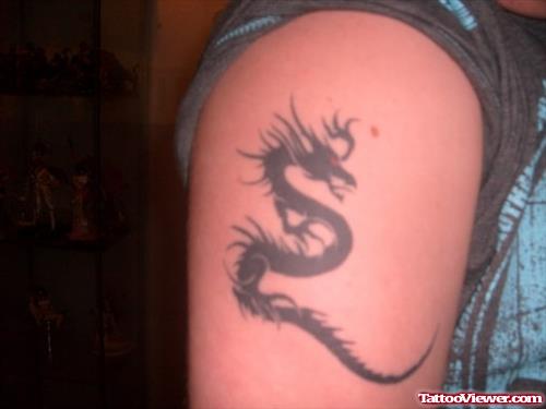 Dragon Half Sleeve Women Tattoo