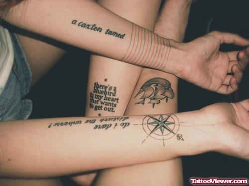 Compass Women Tattoos