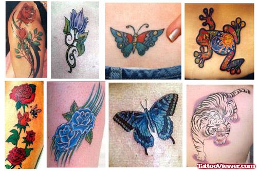 Colored Tattoo Designs For Women