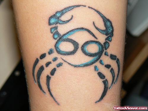 Cancer Zodiac Sign Tattoo For Women