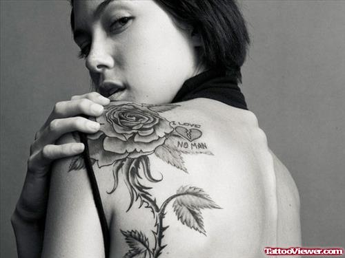 Black Rose Tattoo For Women