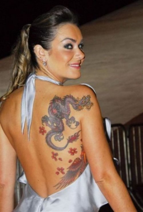 Phoenix and Dragon Tattoo For Women