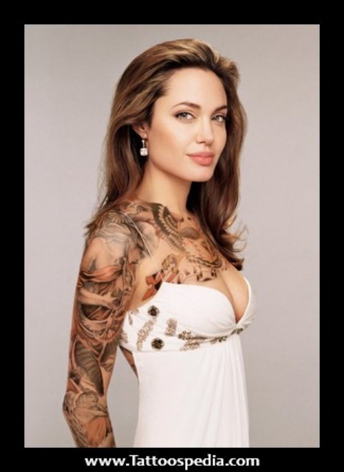 Nice Women Sleeve Tattoo