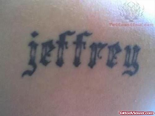 Trendily Written Word Tattoo