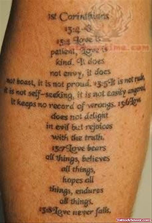 Stylishly Written Tattoo