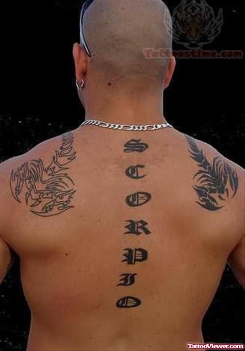 Proud to be Scorpio - Word Tattoo