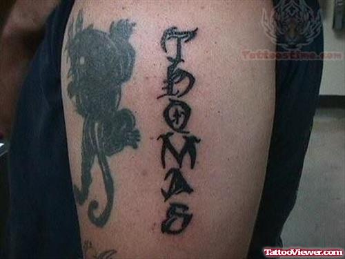 Stylish Written Tattoo
