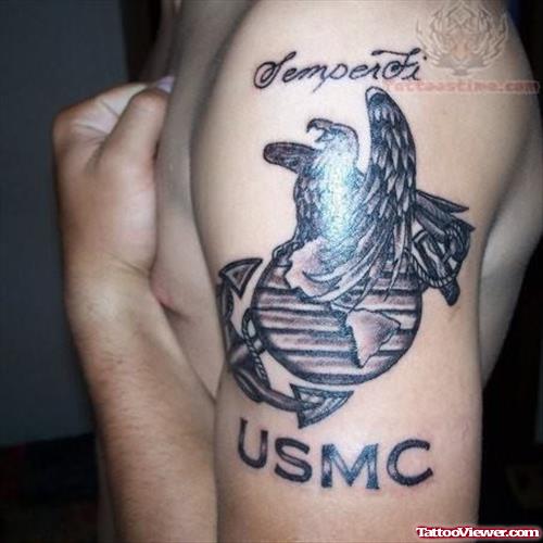 Semper Fi USMC Tattoo