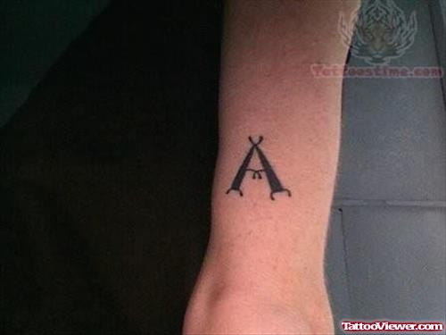 Tattoo of One Alphabet