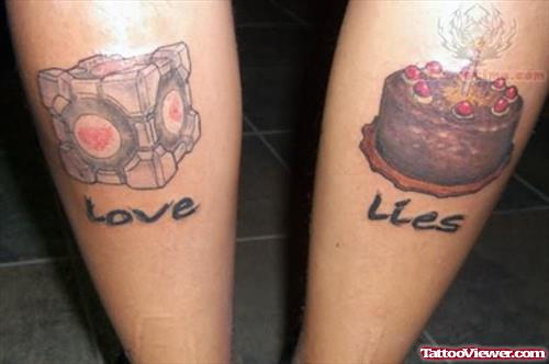 Love Lies - Word Tattoos