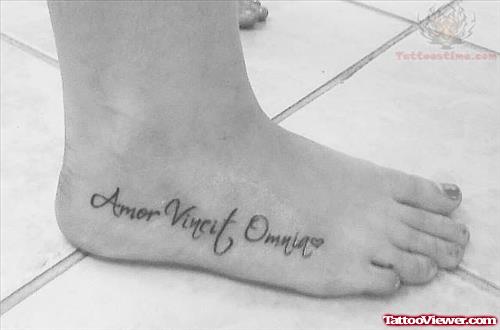 Amor Vincit Omnia - My Word Tattoo